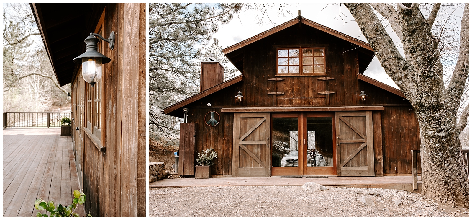 bride and groom's airbnb for their mountain elopement