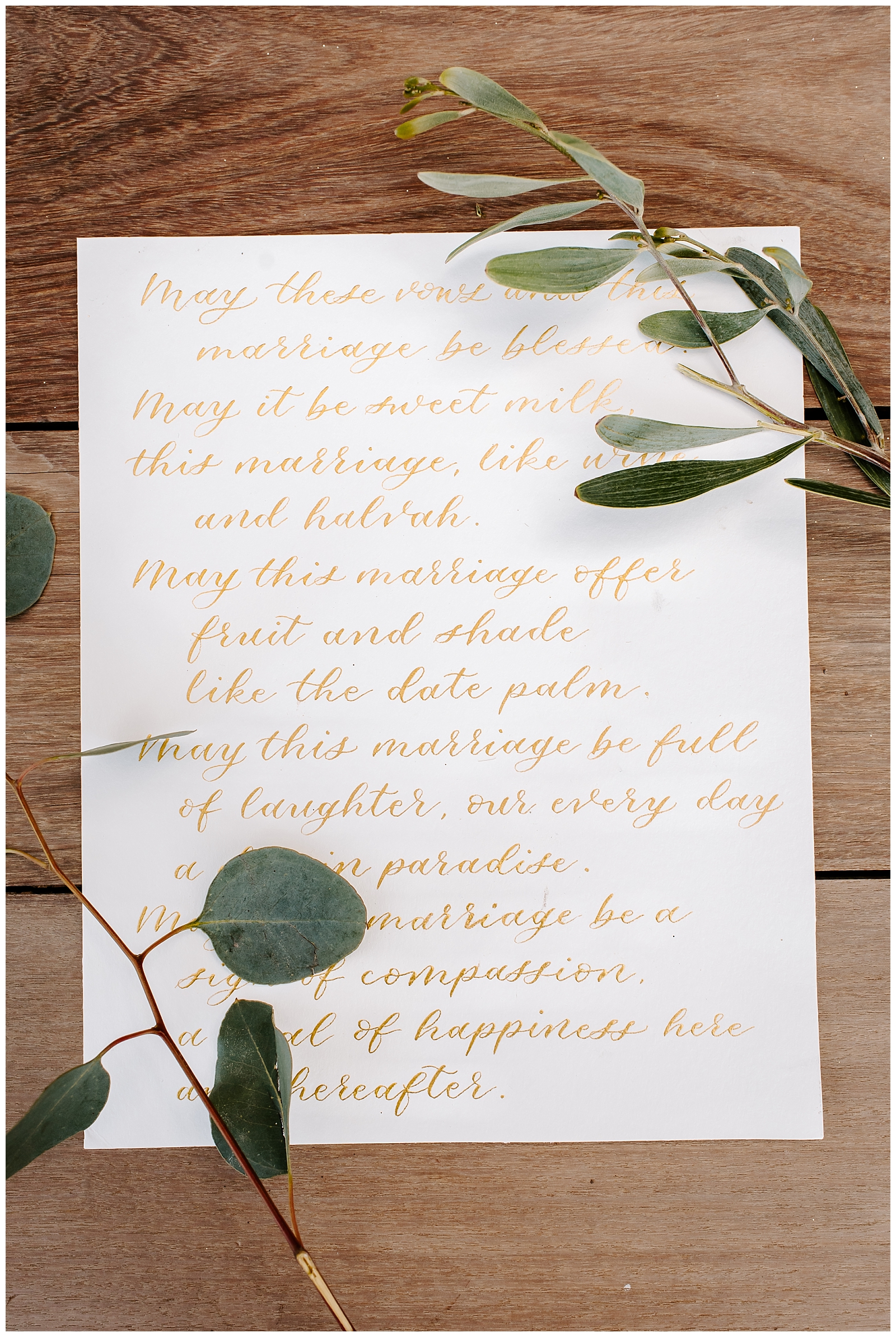 bride's elopement vows for their mountain elopement