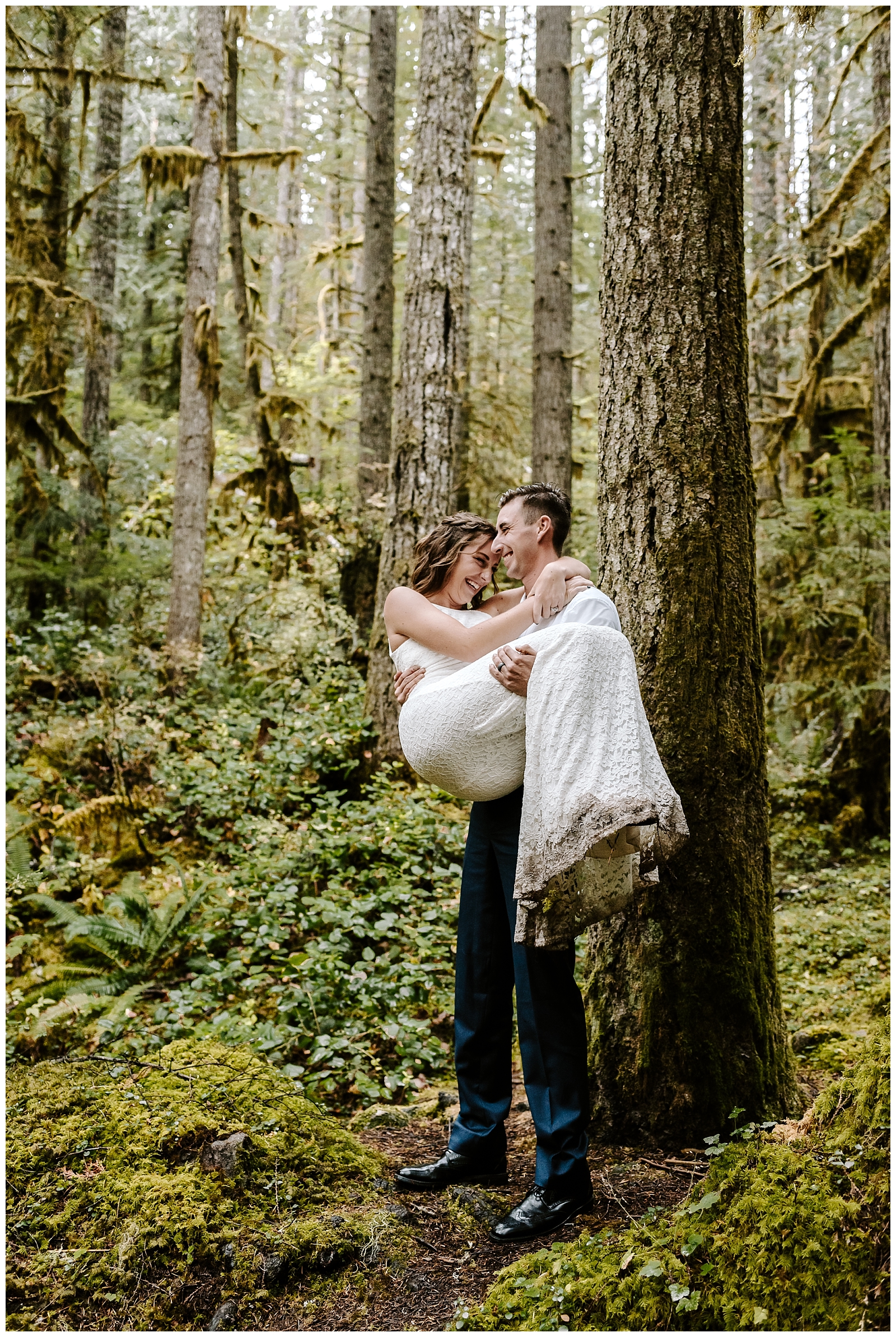 couple enjoys their mount baker elopement in Washington
