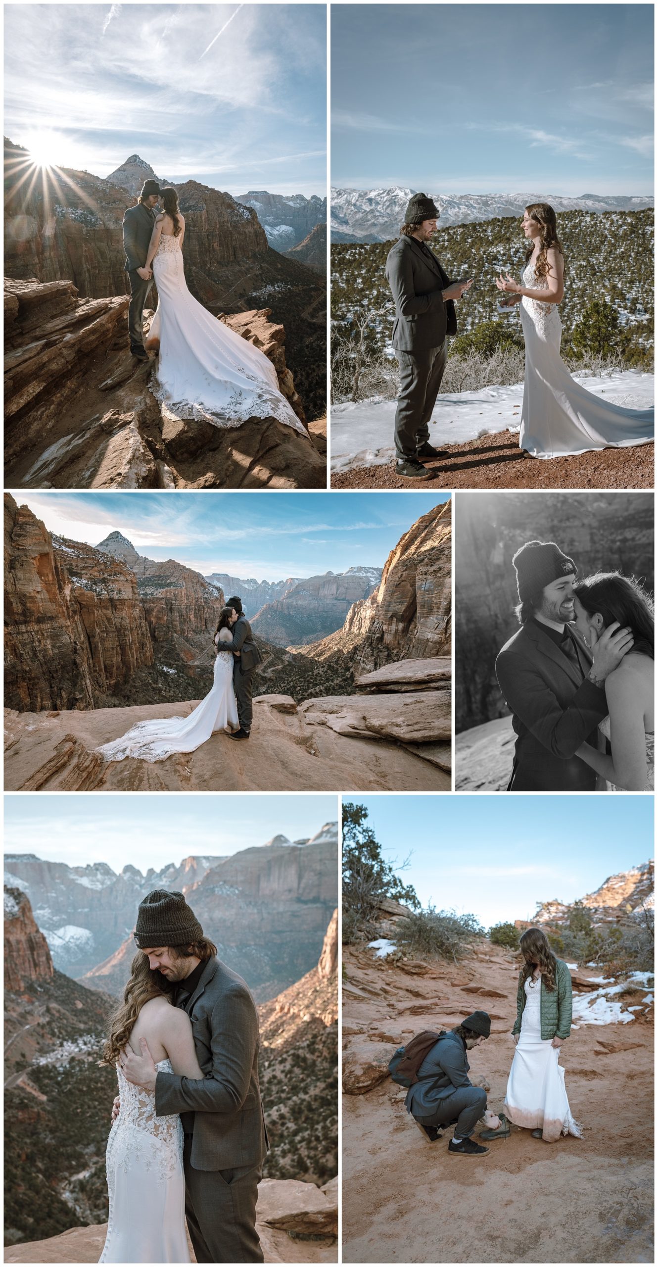 Zion National Park is one of the best national parks for eloping