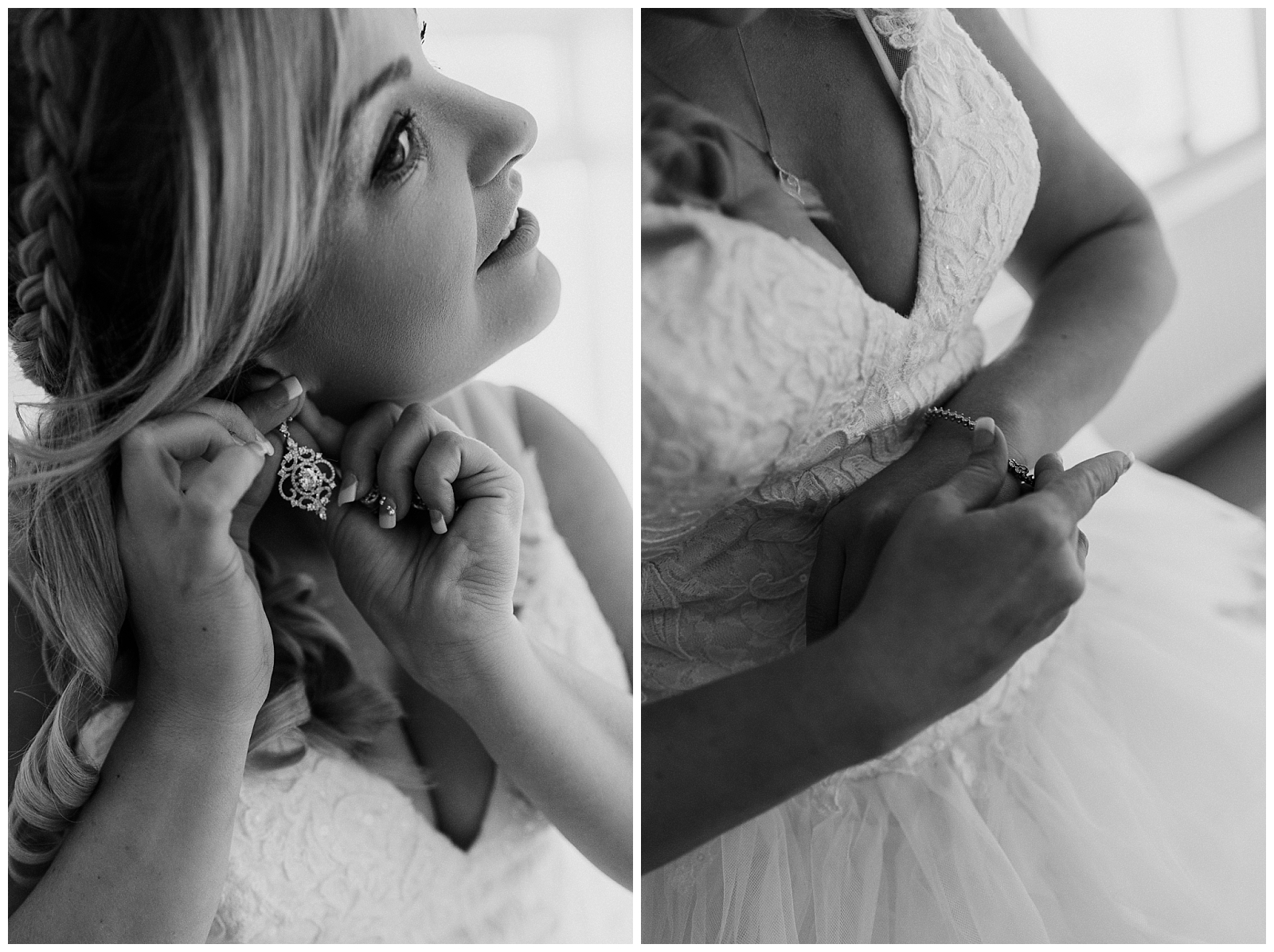 bride gets ready for eloping in Ireland