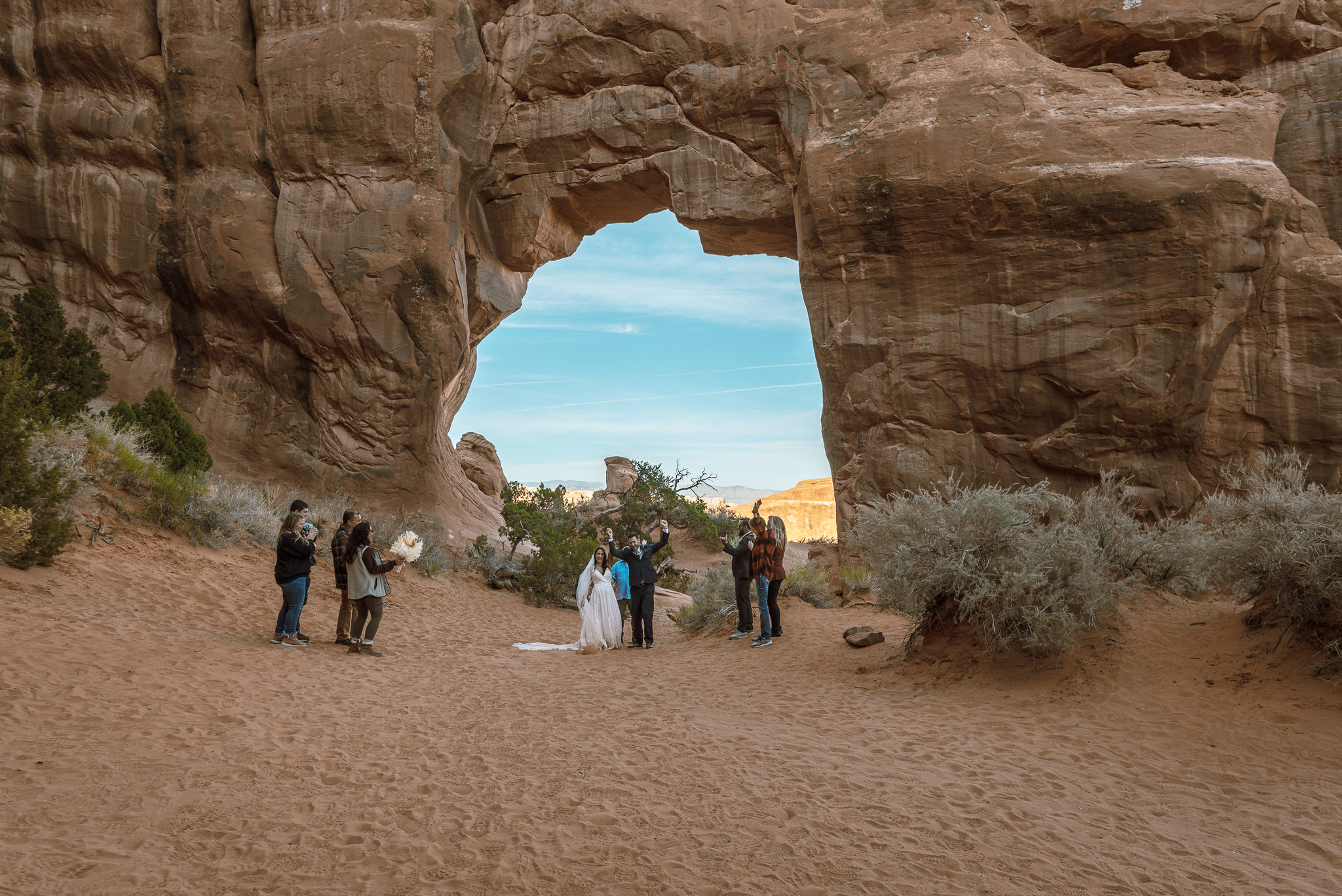 eloping with family in the desert