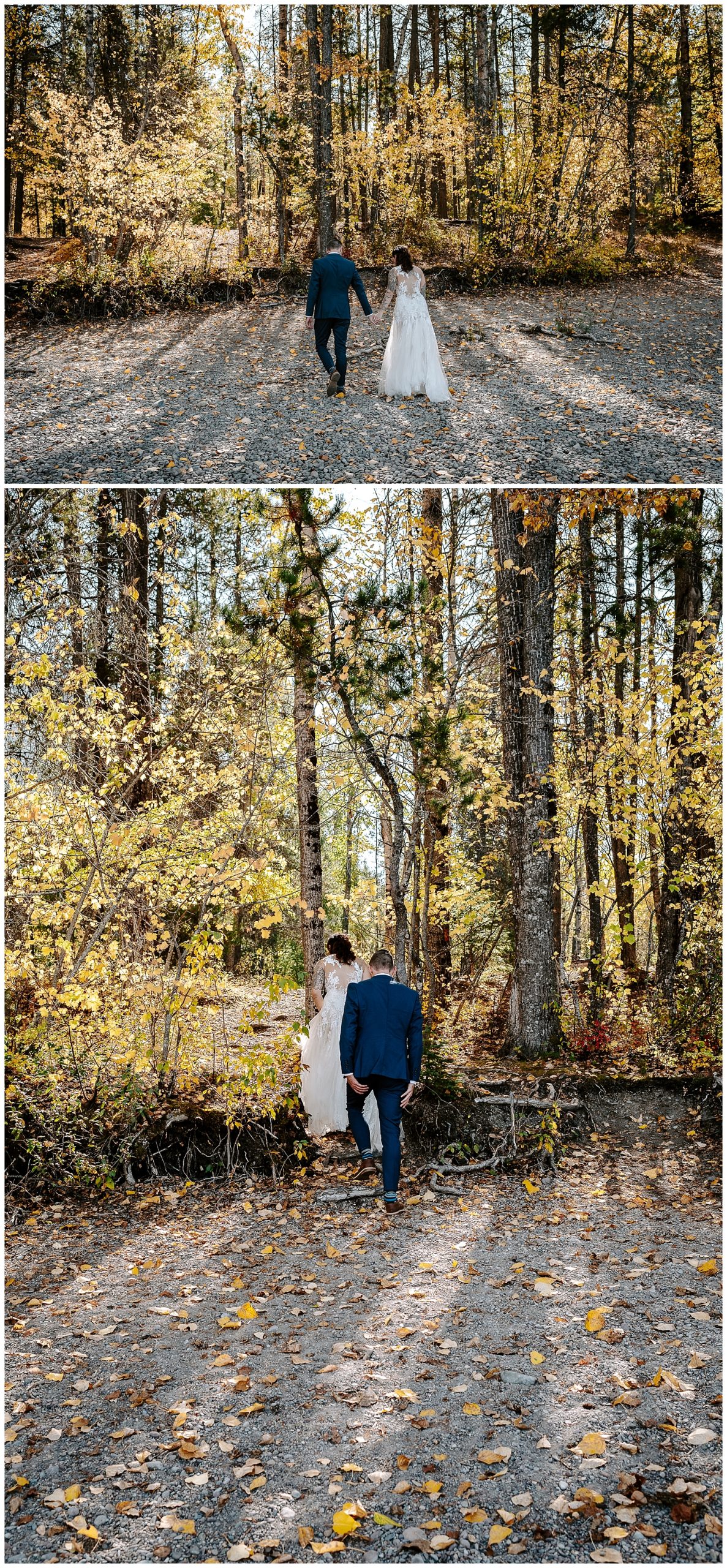 couple has a first look on Lake McDonald during elopement