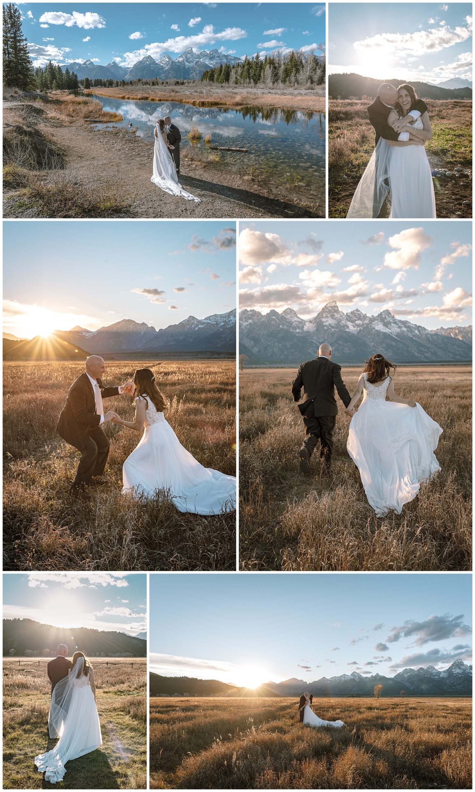 bride and groom share special elopement day in the mountains