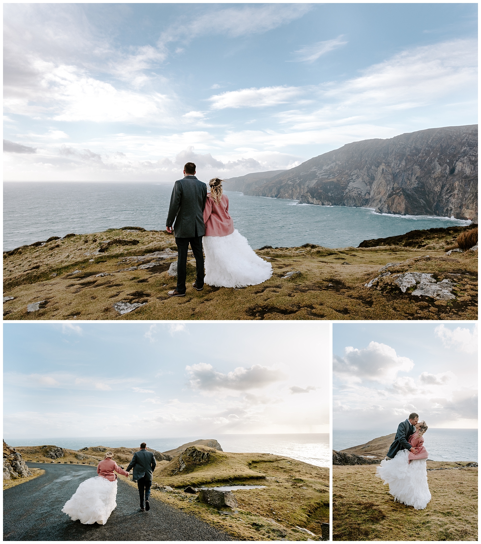 bride and groom eloping in Ireland
