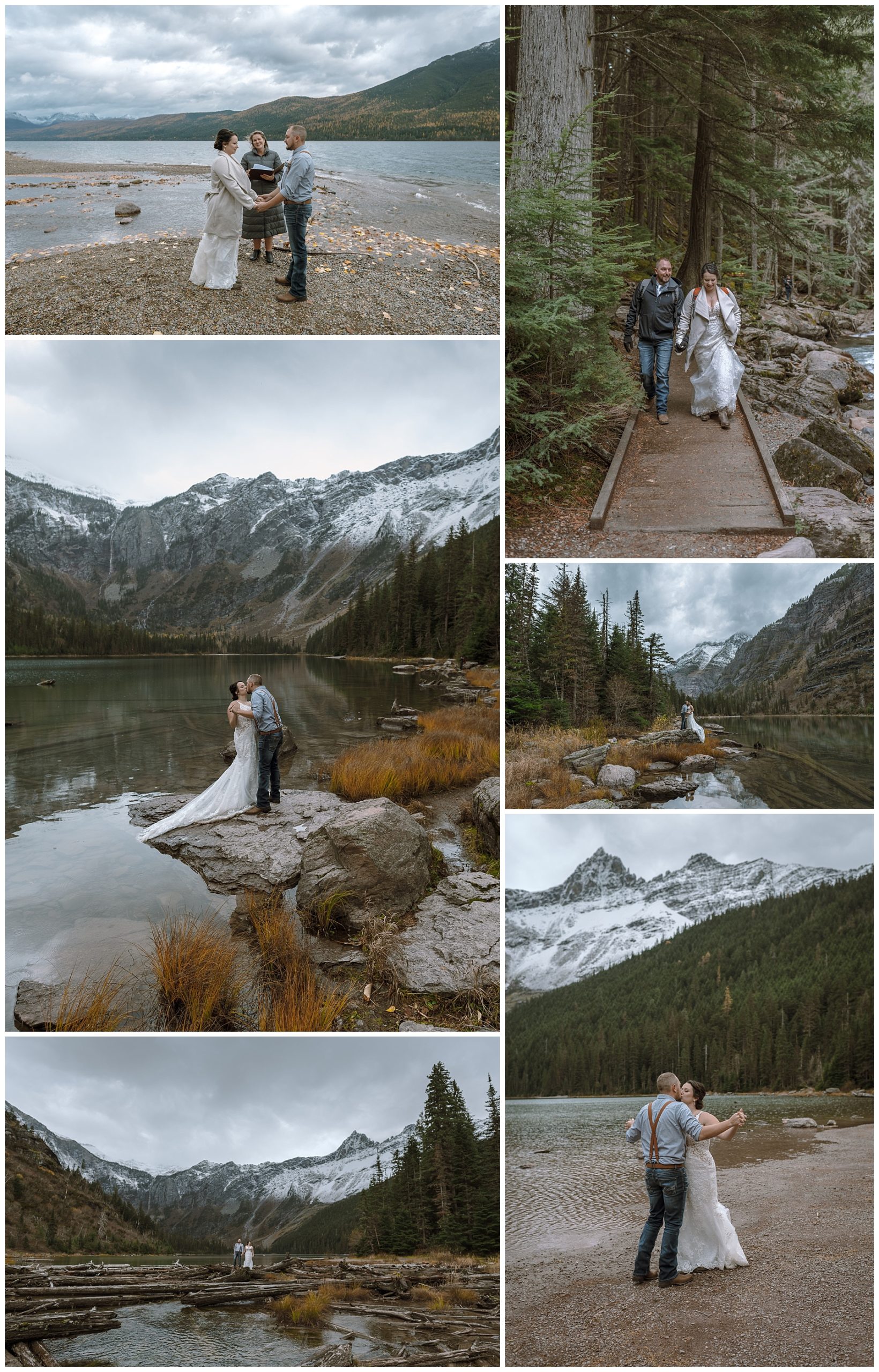 Glacier National Park Elopement in the fall