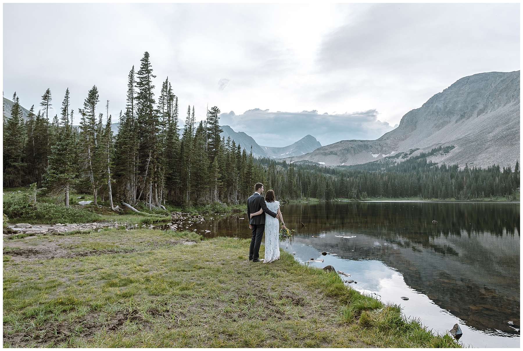 couples gets married in indian peaks wilderness